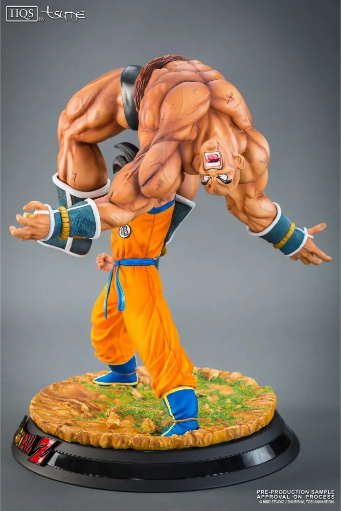 DBZ Goku vs Nappa Iconic FIght Scene Final Pose Figurine| 42 CM |