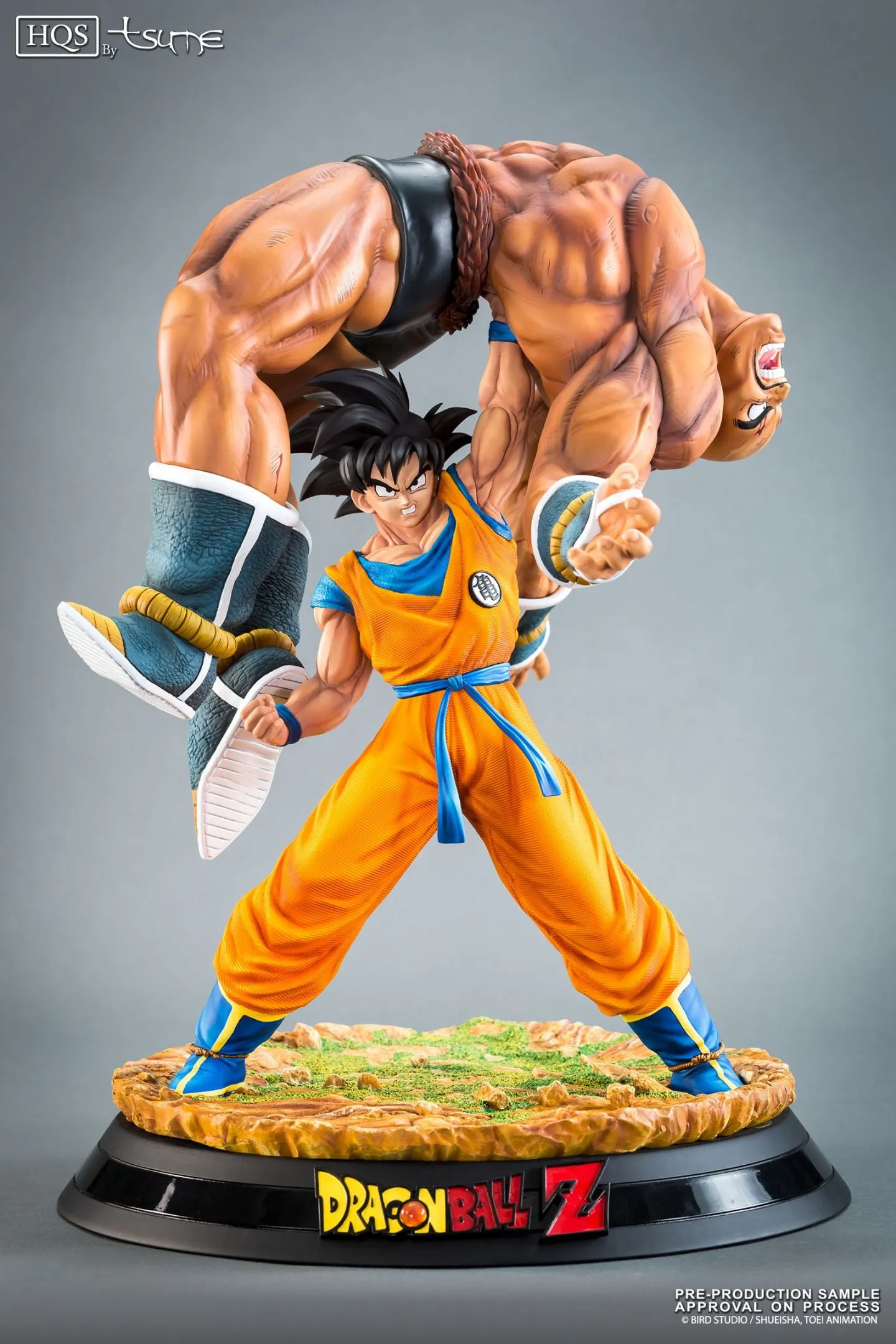 DBZ Goku vs Nappa Iconic FIght Scene Final Pose Figurine| 42 CM |