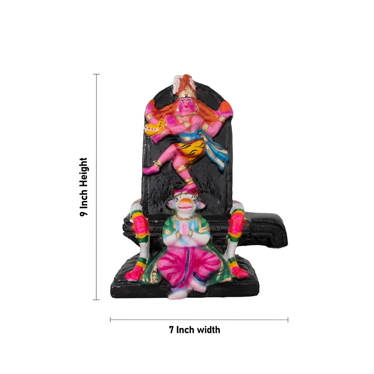 Pradosha Sivan Clay Golu Bommai Set - 9 x 7 Inches | Giri Golu Doll/ Navaratri Golu Bomma/Gombe/Bommai